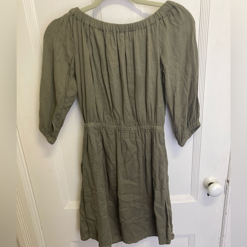 Olive Long Sleeve Dress